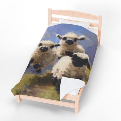 Funny Sheep Farmhouse Blanket