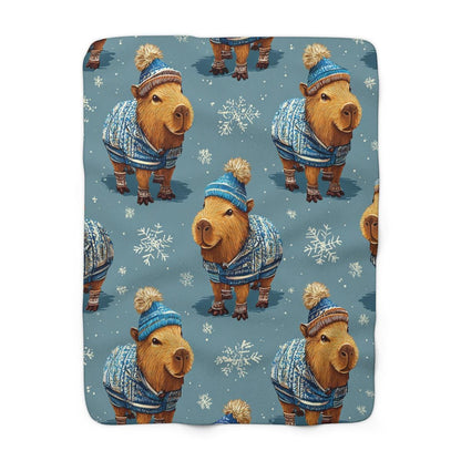 Cute Capybara Plush Blanket