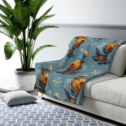 Cute Capybara Plush Blanket