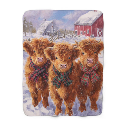 Highland Cow Cozy Blanket