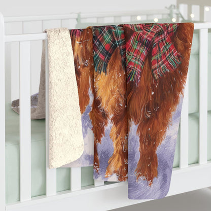 Highland Cow Cozy Blanket