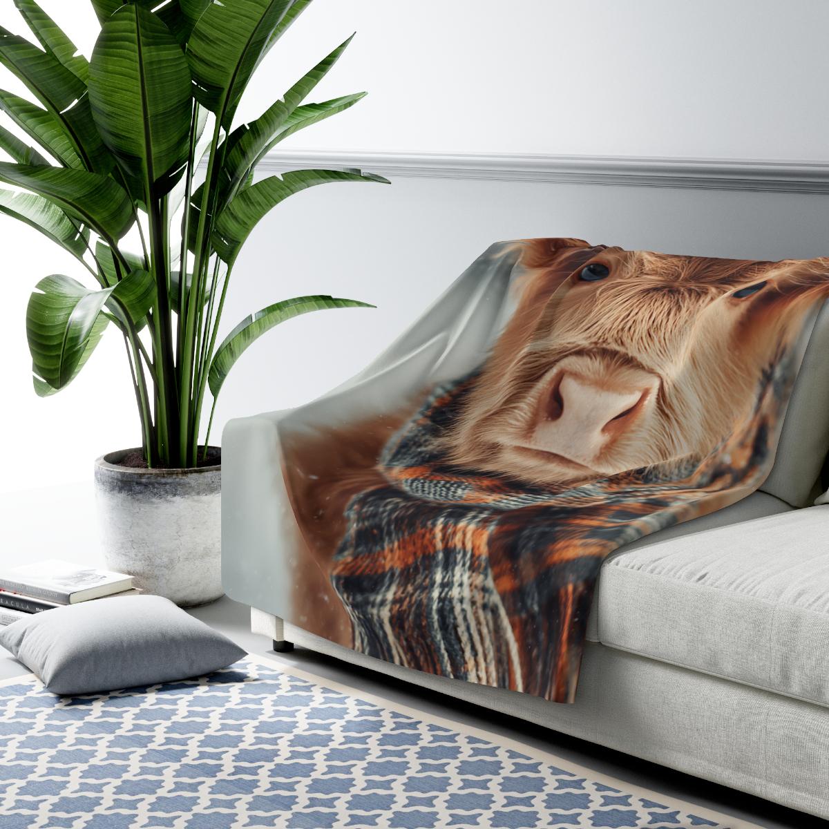 Rustic Highland Cow Blanket