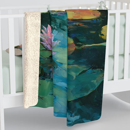 Monet Waterlily Cat Blanket