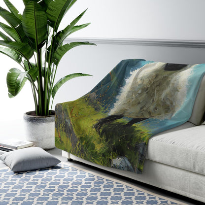 Valais Black Nose Sheep Cozy Blanket