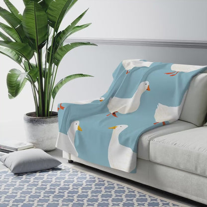 Cute Goose Plush Blanket