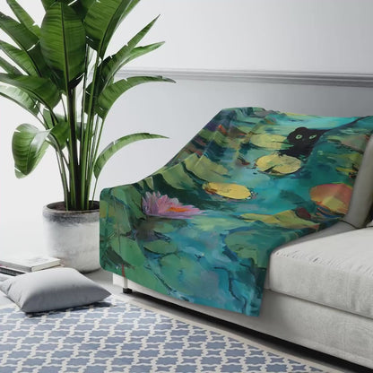 Monet Waterlily Cat Blanket