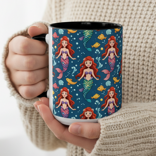 Mermaidcore Aquatic Themed Coffee Ceramic Mug